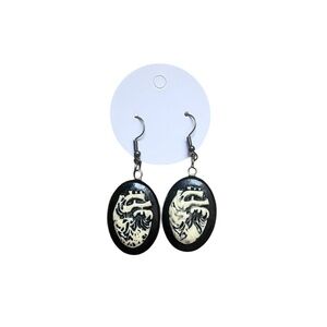Gothic Anatomical Heart Earrings | Handmade